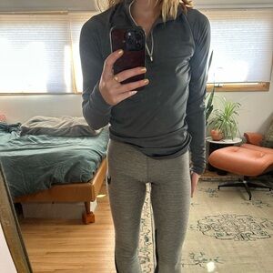 Nike Pro Grey Thicker Quarter Zip Long Sleeve